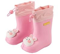 Panegy Kids Waterproof Rain Boots Unisex Children Non-Slip Wellies Wellington Rubber Rain Shoes for Outdoors