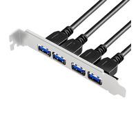Panel 4 USB Port Optical Drives Front Panel Multifunction 19 Pin / 20Pin to USB3.0 4 Port Metal Optical Drives Bay Front USB Connectors
