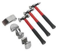 Panel Beating kit CB707 Sealey 7pc Kit Drop Forged, Fibreglass shafts NEW