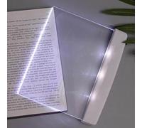 Panel Book Lamp | Flat Bookmark LED Book Light | Eye-Protection LED Lighting Panel | Suitable for Reading in Dark Places Such As Dormitories, Bedrooms, Bedside, Parks, and Travel, 17x14.3x1.5cm
