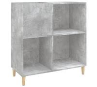Panel Cabinet Concrete Grey Made of Wood Material and Solid Wood 84.5 x 38 x 89 cm with Storage Space and Sturdy Top Plate for Living Room, Office and Bedroom