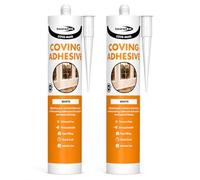 Panel & Cove Adhesive 285ml - 2 Pack | Wall Panel & Coving Adhesive | Quick Grab High Strength | Gap Filling, Mould Resistant, Paint Over in 2 Hours