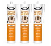 Panel & Cove Adhesive 285ml - 3 Pack | Wall Panel & Coving Adhesive | Quick Grab High Strength | Gap Filling, Mould Resistant, Paint Over in 2 Hours