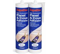 Panel & Cove Adhesive 300ml - 2 Pack | Wall Panel & Coving Adhesive | Quick Grab High Strength | Gap Filling, Mould Resistant, Paint Over in 2 Hours