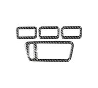 Panel Cover Trim Sticker for Golf 7 GTI Mk7 2013-2019 Carbon Fiber Window Glass Lift Buttons Panel Trim Frame Decor Sticker Car Accessories
