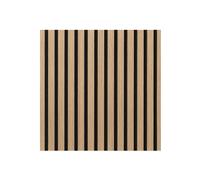 (Panel Light Walnut 2400x600mm, 2) Acoustic 3D Timber Oak Slatted Wall Panel - 2400x600 - Natural Decor