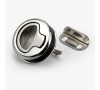Panel Lock Stainless Steel Flush Pull Slam Latch Furniture Handle Lock Knob Car Toolbox Accessories Bathroom Door Gadget 61.5MM 1Pcs(739-3)