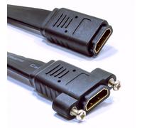 Panel Mount HDMI High Speed Wall/Surface AV Coupler Flat Cable Adapter 16cm