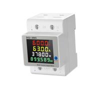Panel Mounted DC14-600V Electricity Meter with LCD Screen, Screw Terminal Wiring and Compact Housing for Solar Arrays, Charging Panels and Telecom Power Racks