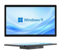 Panel PC All in One-HEIGAOLAPC 18.5" Industrie Fanless Touch Panel Computer Win 11 Pro N100, Touchscreen PC with Camera, 8GB Ram 128GB Rom, 1920*1080 IPS, HDMI2.0, Type-C3.1, 2*USB3.2, 2*USB2.0, 2*LAN