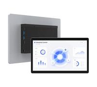 Panel PC-HEIGAOLAPC Fanless Industrial PC Panel 13.3 Inch, Embedded Touchscreen All in One Computer Win11 Pro, Celeron N5095, 8GB Ram 128GB Rom, 1920*1080 IPS, USB3.0*4, RS232*2, LAN, HDMI, Type-C