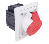 Panel socket with socket 16A 5P 400V/80x97 twist 415-6pkg