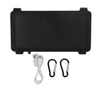 Panel Solar de 6W 5V Panel de batería Solar portátil monocristalino USB para acampar Senderismo Actividades al aire Libre con Bolsa de almacenamiento 11.8x6.1in