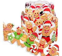 Panelee Christmas Gingerbread Border 68.9 Feet Bulletin Board Border Butterflies Flowers Bee Space Inspirational Cute Decor for Classroom Bulletin Boards Chalkboard Wall Decor