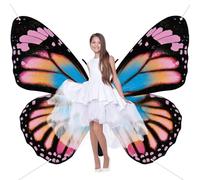 Panelee Large Monarch Butterfly Backdrop Banner Giant Butterfly Wings Decorations Baby Shower Photograph Background for Women Birthday Party Booth Photo Props Wall Decor(Pink)