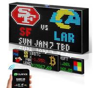 PANELFI Glance LED Ticker: Real-Time Sports, Stock & Crypto Updates | No Subscription Required | Smart Clock | for Home, Office & Man Caves | Great Gift for Sports Fans & Investors