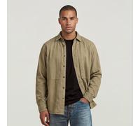 G-star Panelled Pocket Regular Long Sleeve Shirt Beige M Men