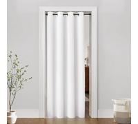 PANELSBURG Fake Folding Accordion Door,48x80 Sliding Closet Curtains 80 Inch Length by 48 in Wide,White