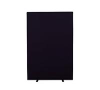 Panelwarehouse 1200mm W x 1800mm H Office Screen Partition - Black Woolmix Fabric