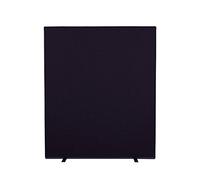 Panelwarehouse 1500mmW x 1800mm H Woolmix Fabric Office Screen/Room Divider - Black Social Distancing