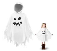 panemy Bat Costume Children, Bat Cape, Bat Costume Child, Monster, Ghost Costume, Halloween Costume Children Boys, Cosplay Party, Carnival, for 8-12 Girls Boys (White, L)