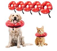 panemy Inflatable Protective Collar for Dogs and Cats, Inflatable Dog Collar with Adjustable Velcro, Personalized Dog Collar, Suitable Surgery or Wound Recovery (Red-A, XL)