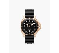 Panerai Black Pam01164 Submersible Stainless-steel and Rubber Automatic Watch 1 Size