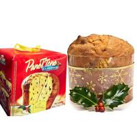 Panettone Classico - Traditional Italian Christmas Cake | Rich in Sultanas & Candied Orange Peels | Red & Blue Box | Authentic Festive Dessert | Suitable for Vegetarians | 900g