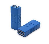 PANFHGFG 1pc / 2pcs USB3.0 Coupler Adapter USB3.0 Female Bridge Extension Connectors for Enhances Connectivity Fast Data Transfer Female to Adapter