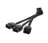 PANFHGFG 3x8pin to 16Pin Connection Cable GPU Power Cord for High Graphics Card 90 Degree Design Easy Installation Space Optimization GPU Cable