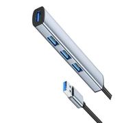 PANFHGFG 4 Port USB3.0 Type C Hubs Fast Speed 5Gbps Data Transfer Plug and Play Portable Aluminum Alloy Case Hot Swappable USB Expansion Hubs