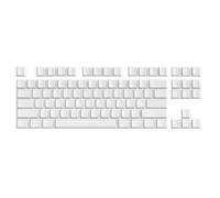 PANFHGFG 87Pieces PBTs Not Engraving Blanks Keycap Original Height Dyeing Sublimation White Keycaps for Switches Original Height Keycaps