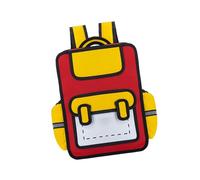 PANFHGFG Cartoon 3D Backpack Anime Styles 2D Drawing School Bag Casual Daypack Kindergarten Book Bag for Kids and Students Children ' s Book