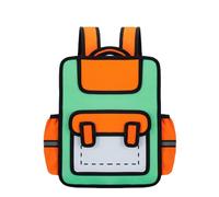 PANFHGFG Cartoon 3D Backpack Anime Styles 2D Drawing School Bag Casual Daypack Kindergarten Book Bag for Kids and Students Children ' s Book