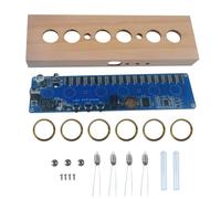 PANFHGFG Completes Glow Tube Clock Electric Components Kits Featuring Shell Light Coppers Rings Circuit Board in Wood Digital LED Clock Electronic Kits