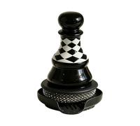 PANFHGFG Decorative Chess Patterned Pots Scrubber Artistic Dishwashing Tool Set Multifunctional Cleaning Brush Innovation Container Scourer