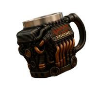 PANFHGFG Engine Design Coffee Mug Detailed Stainless Steels Lining Mechanical Cup Hot and Cold Drink Container for Car Enthusiasts Car Enthusiasts Gift