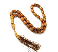 PANFHGFG Fashionable Authentic Indonesian Woods 33 Bead Masbaha Trendy Accessory for Muslims Prayer and Spiritual Guidance Islamics Tasbih