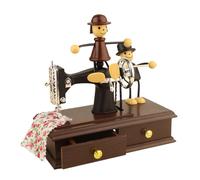 PANFHGFG Hand Crank Sewing Machine Music Box Wedding Gifts Home | Wind Up Clockwork Mechanism, Birthday Gifts, Wedding Gifts, Christmas Decorations for Home Decors