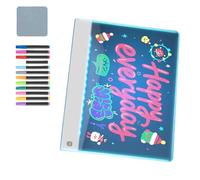 PANFHGFG Illuminated Art Station for Kids Erasable Writing Area with Long Lasting Power Educational Light Up Toy