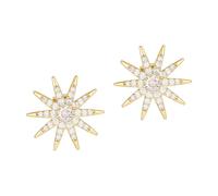 PANFHGFG Sparkling Zircon Earphone Accessories with 8 Point Star Designs & Metal Base Diamante Earphone Decors for FreeClip 1/2 Mixture Zirconia Ear Clip