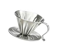 PANFHGFG Stainless Steel Hand Drip Dripper Cone, color S, A S