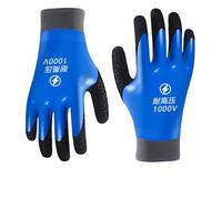 PANFHGFG Textured Grip Insulating Gloves for Daily Electrical, Blue