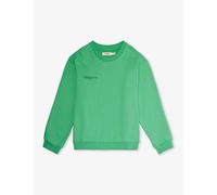 Pangaia Jade Green Kids Text-print Organic-cotton Sweatshirt 3-12 Years 3-4