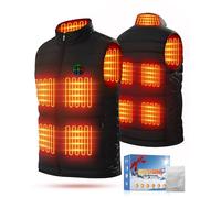 Pangbaylov 2025 Heated Gilet & Heated Jacket,5V/7.4V Interface Heated Gilet for 9-Zone 3-Level Heat,Adjustable Wasit Heated Vest Fit for Men Women,Perfect Body Warmer & Winter Gift(No Power Bank, XL)