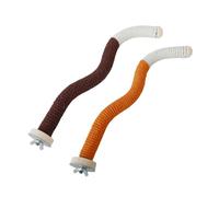 PANGBOER 2pcs Parrots Perches Stand Cage Parrots Training Toy Cage Durability Cotton Rope Toy for Exercise Training Branches