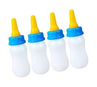 PANGBOER 4Pcs Farm Animal Nursing Bottle for Small Pet Newborns Animals Easy Squeezing with Measuring Scale for Accurate Feeding Livestock Feeding Bottle