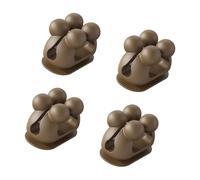 PANGBOER 4pcs Strong Adhesive Silicone Wall Hooks Adhesive Silicone Hooks Wall Mounted Hangers for Storage in Any Room No Drill Toothbrush Holder