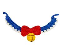 PANGBOER Anti-dropping Cats Dog Collar Bow Cute Hand Knitted Knitted Cats Puppy Pet Collars with Silent Puppy Collars