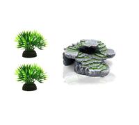 PANGBOER Artificial Resin Tortoise Basking Island Featuring Roomy Platform Fit for Small to Average Sized Turtles Turtle Terrarium Decor